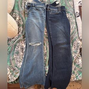 Hollister 2 pairs of low rise boot jeans